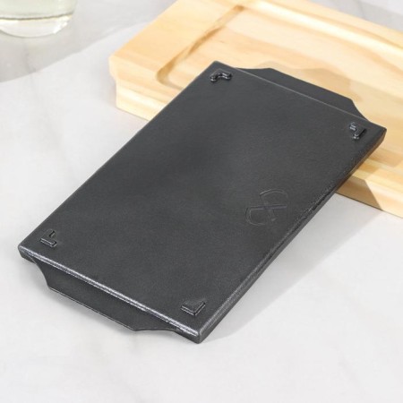 Cast iron pan “rectangle”, 25 × 14 cm, on a wooden stand-3