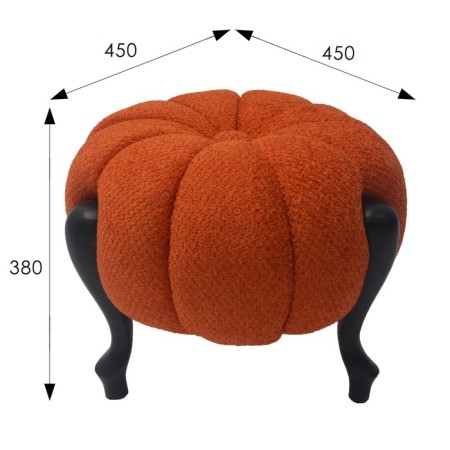 Bange of Wenge pumpkin, 450x450x380, Chelsea fabric-3