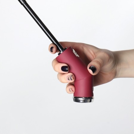 Autoton automatic umbrella, with a lantern, 3 additions, 10 knitting needles, r = 51 cm, burgundy color-9