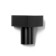 Furniture button “Heart”, black color
