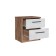 Bedside table, 402x334x450, crap tobach/oak craft white (vegas bedroom)