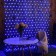 Garland "Network" 2 × 3 m, IP44, UMS, transparent thread, 384 LED, blue glow, 220 V