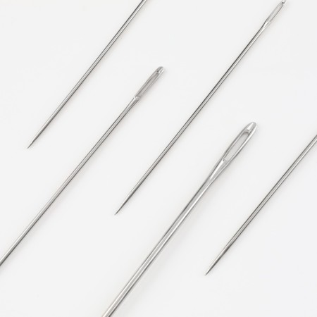 Sewing needles “Assorted”, D = 0.5 / 0.6 / 0.7 / 0.8 / 1.1 mm, 3 - 5.6 cm, 15 pcs-1