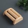 Feet massage "Drum", 3 rollers with spikes, wooden, 11.5 × 7.7 × 3.5 cm