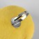 The needle-ring "Lemon", 5 × 4.5 × 4 cm, yellow color