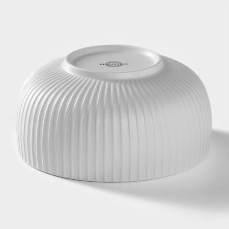 Porcelain bowl magistro line, 1.3 l, d = 17.5 cm, white color-2