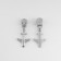 Automatic lock for metal zippers, No. 5, decorative, 10 pcs, Nickel color