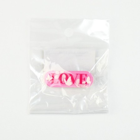 Заколка для волос LOVE, 4.5 х 1.5 см-5