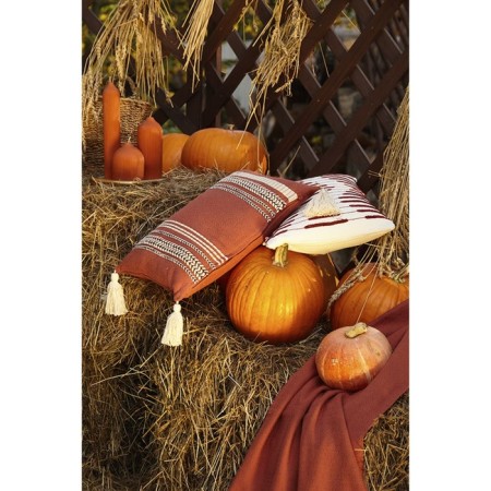Decorative pillow with embroidery Braids Ethnic, size, 30x45 cm-6