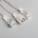 Garland "icicles" 2.5 × 0.3 m, IP65, transparent thread, 192 LED, glow blue with a drain effect, 12 V