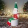 Soft toy "Santa Claus in a radiant suit with long legs" 42x19 cm, red-green