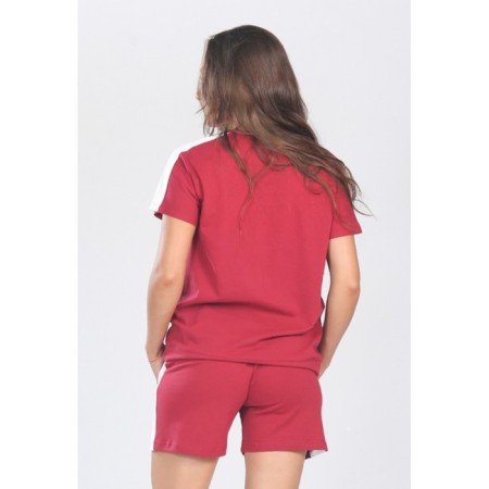 Female suit lovely, size 48, burgundy color-2