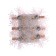 Brongs for the decor "Snowflakes" silver, 6 pcs.