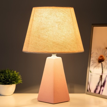 Alberte table lamp E27 40W pink 25x25x36cm Risalux-1