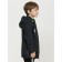 Windbreaker for boys, height 110 cm, dark gray color