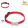 Cat Aznikiy "Bow" with rhinestones, 30 x 1 cm, red