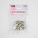 A set of metal buttons on the leg, d = 15 mm, 10 pcs, silver color