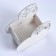 Kashpo wooden "Openland heart", white, 18 × 8.6 × 14 cm
