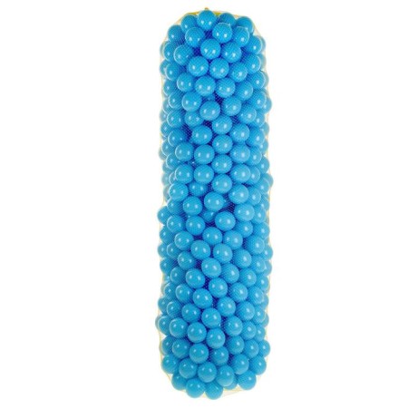 Balls for a dry pool with a pattern, ball diameter 7.5 cm, set 500 pieces, blue color-6