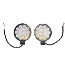 Farah LED SkyWay Off Road, 12 V/24 V, 42 W, 6000 K, 14 diodes, 2 pcs, 84x84 (100) x17 mm