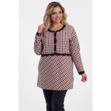 Women's tunic, size 56, red color