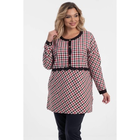 Women's tunic, size 56, red color
