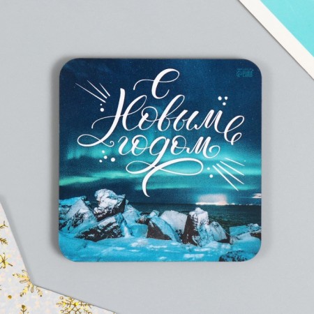 Magnet tree "Winter landscapes" 7x7 cm mix 5 types-2