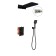 The shower system Vincea VSFW-103TMB, built-in, thermostat, tropical shower, black