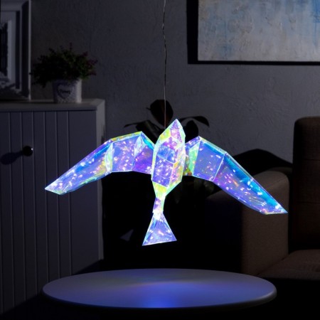 LED figure "Bird" 55 × 14 × 36 cm, plastic, 220 V, glow of white