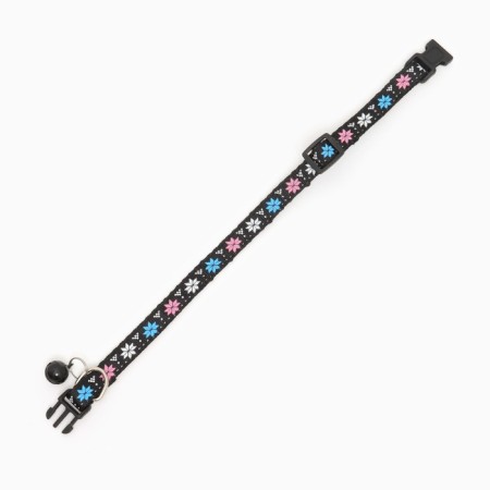 Two -layer collar with Fastex "Snowflake", 30 x 1 cm, mix of flowers-3