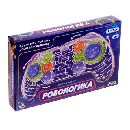 Logical board game for children "Robology", 1 player, 3+-4