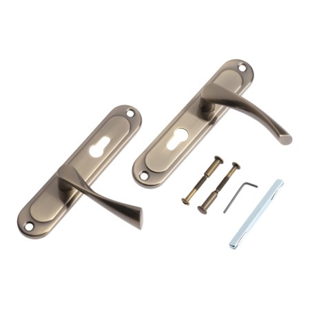 Lockland 001 strap handles, m/o 55 mm, bronze color-4