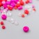 Glass beads 6/0-15/0 "Assorted red" d = 1.5-4 mm, nr 10gr