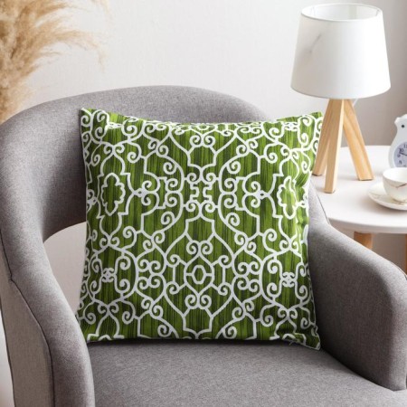 Decorative pillowcase 40x40 cm, Pattern Green, 100% cotton-2