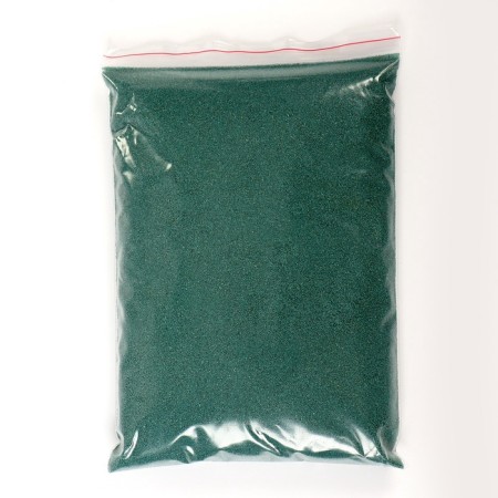 Sand for children's creativity Color Sand, green 1 kg-1