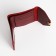 Women's wallet on the button, burgundy color