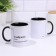 Name mug, sublimation "Glebushki", black bottom