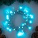 Garland “thread” 4 m, IP20, transparent thread, 40 LED, glow of aquamarine, 2 modes, AAH3