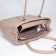 Bag-tout El Masta with a zipper, beige color