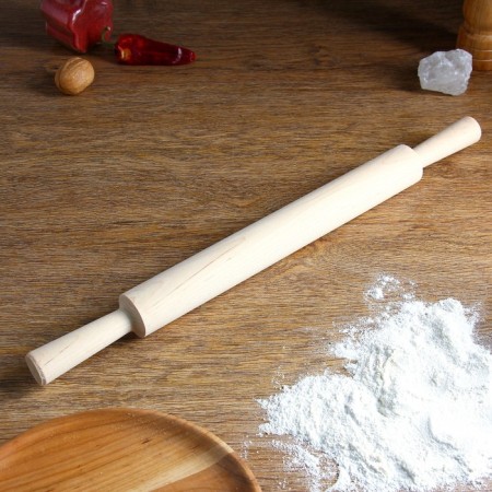 Rnocking rod with handles, birch, 45 × 3.5 cm