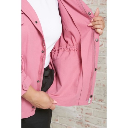 Women's jacket, size 52, pink color-5