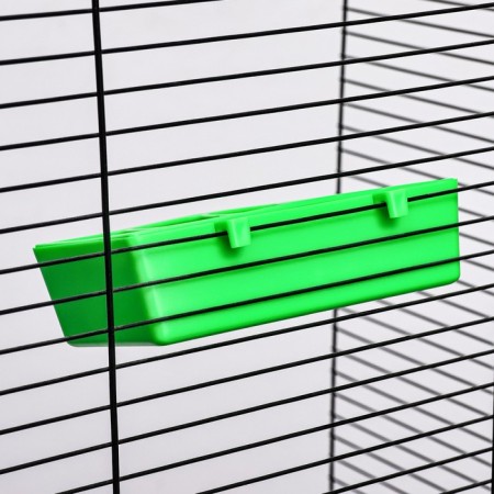 Feeding feeding trough with protection for 8 cells 16.9 x 8.9 x 4.4 cm, green-5