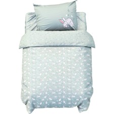 Bed Blue Baby I am “Bunny on the lawn”, 112x143 cm, 60x120+20 cm, 40x60 cm, 100% cotton, calico