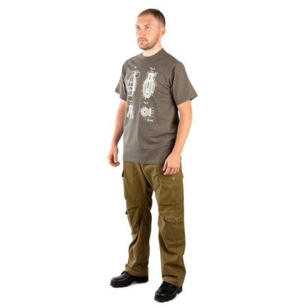 T-shirt 7.62 Grenade, Cotton, Oliva, XL-3