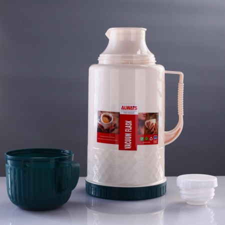 Thermos 1.2 l, with a glass flask, retains heat 18 hours, 15 x 28 cm, mix-2