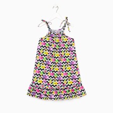 Sundress for girls, black/white color, height 104 cm