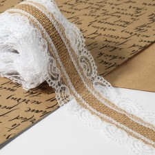 The ribbon from the jute 
