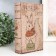 Safe Brush Tow to the leatherette "Squirrel in a palantin and with a handbag" 21x13x5 cm