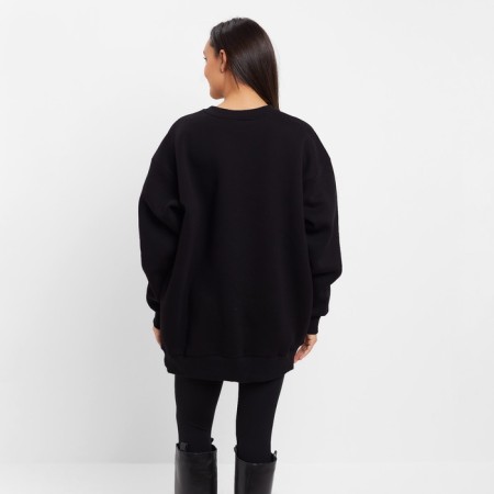 Jumper (sweatshirt) Women's Minaku: Casual Collection Black Color, Rr. 46-2