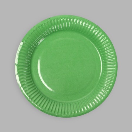 Demolis -plate plate plate plain, green color (18 cm)-3